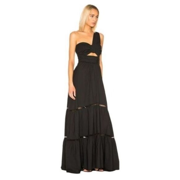 A.L.C. Black Cut-Out Maxi Dress - Picture 2 of 13